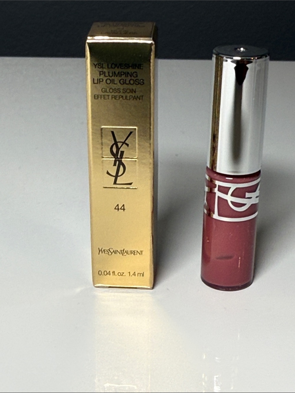 Yves Saint Laurent LoveShine Plumping Lip Oil Gloss - 44 mini, new